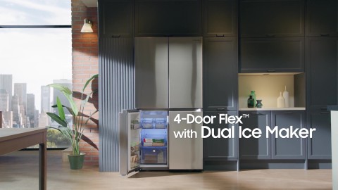 Samsung 29.2 Cu ft 4 Door Flex Refrigerator - Stainless Steel