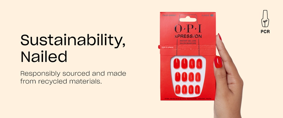 OPI xPression is responsibly sourced and made from recycled materials