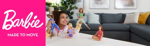 Barbie Made To Move Doll With 22 Flexible Joints - Curvy Body, Long Red Hair & Athleisure Outfit, Ages 3+ - View #5