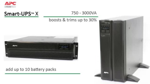 thumbnail video image 2 of APC SU700X167 700VA 450W 120V 6-Outlet Smart UPS, 2 of 5