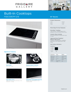 frigidaire fgec3067ms