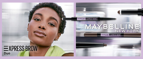Maybelline Express Brow 2-In-1 Eyebrow Powder Deep Brown Makeup, and Pencil