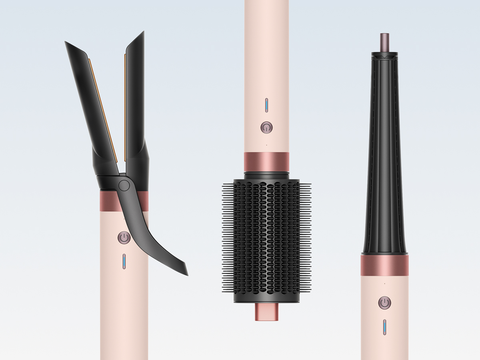 A range of Dyson Airwrap Co-anda2x multi-styler accessories.