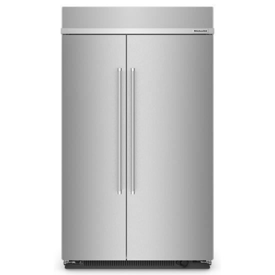KitchenAid® 48 in. 30.0 Cu. Ft. Stainless Steel with PrintShield™ Finish  Counter Depth Side-by-Side Refrigerator