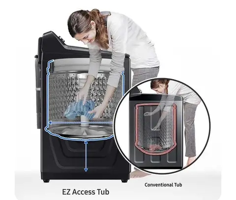 SAMSUNG - 専用品です。 Samsung 5105 Series 4.9 Cu. Ft. Brushed Black Top Load