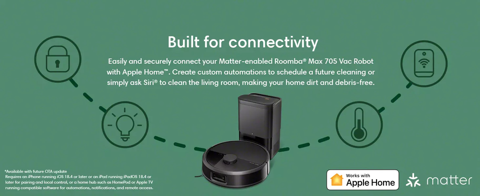 iRobot W155020 Roomba® Max 705 Vac robot + AutoEmpty dock