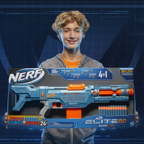 Nerf ELITE 2.0 ECHO トイガン Nerf Elite 2.0 Echo CS-10 Customizable Kids Toy Blaster with