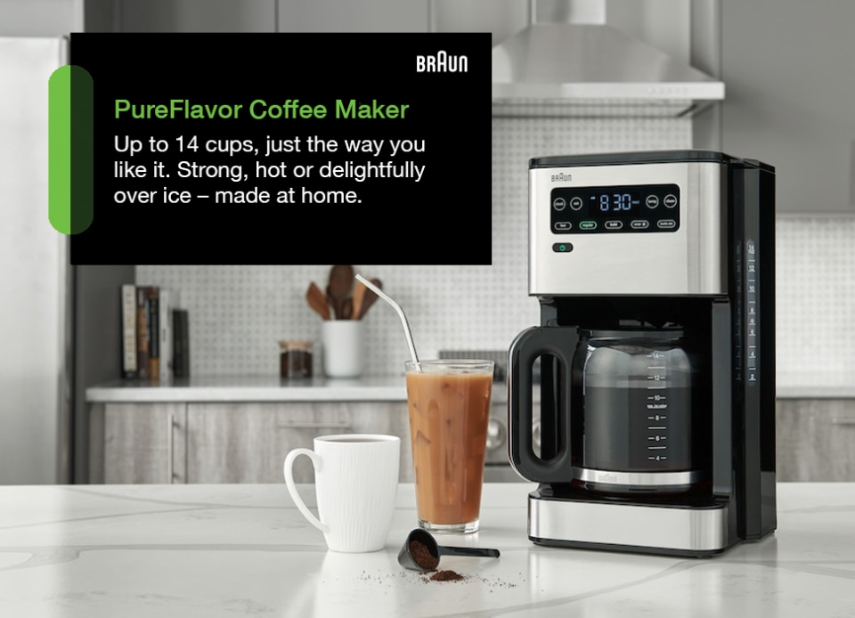 Braun PureFlavor 14 Cup Coffee Maker - White