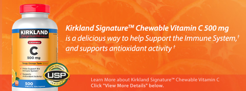 Kirkland Signature™ Chewable Vitamin C helps support the Immune System,† and antioxidant activity†