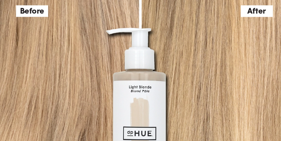 Gloss+ Before &amp; After on Light Blonde hair | dpHUE