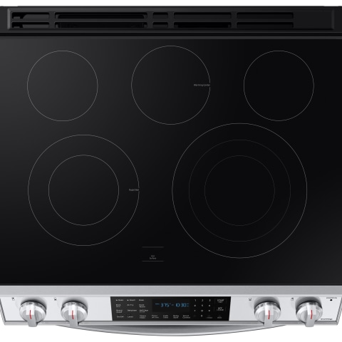 Samsung 30 Slide In Electric Range With 5 Smoothtop Burners 6 3 Cu Ft Single Oven Storage Drawer Stainless Steel P C Richard Son