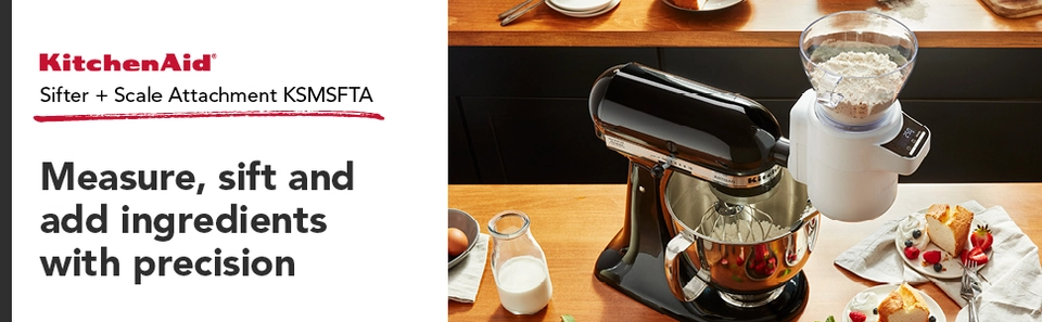 KitchenAid KSMSFTA, White Sifter & Scale Stand Mixer Attachment, Baking Tool - Walmart.com KitchenAid KSMSFTA, White Sifter & Scale Stand Mixer Attachment, Baking Tool - Walmart.com
