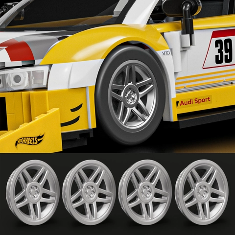 Mattel Brick Shop Hot Wheels '15 Audi R8 LMS Building Toy Kit (820