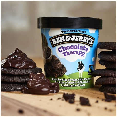 Ben Jerry s Vermont s Finest Chocolate Therapy Ice Cream one pint Fairway
