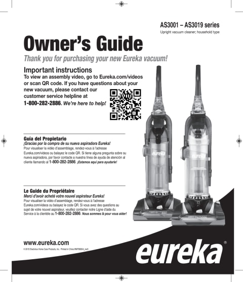 eureka power speed manual