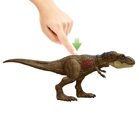Dinossauro T-Rex Jurassic World Dominion Dano Extremo Mattel