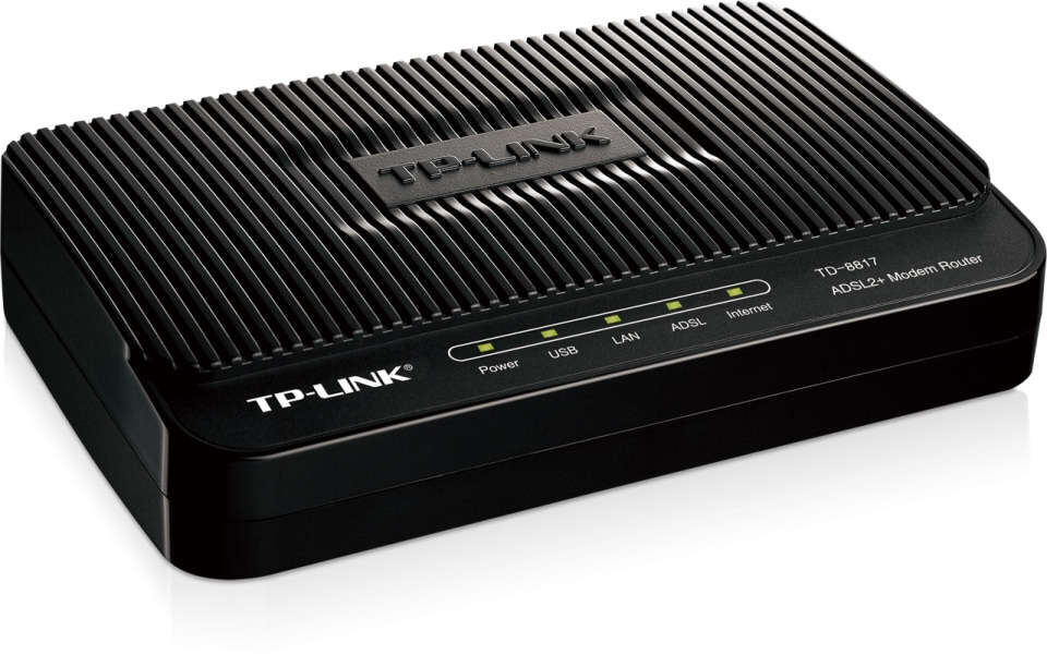 Detektiv Gennemsigtig tåge TP-LINK TD-8817 ADSL2+ Ethernet / USB Modem Router - Newegg.com