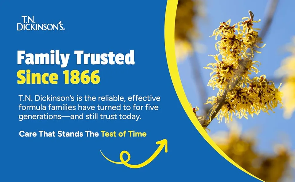 Image of Witch Hazel with information on brand heritage