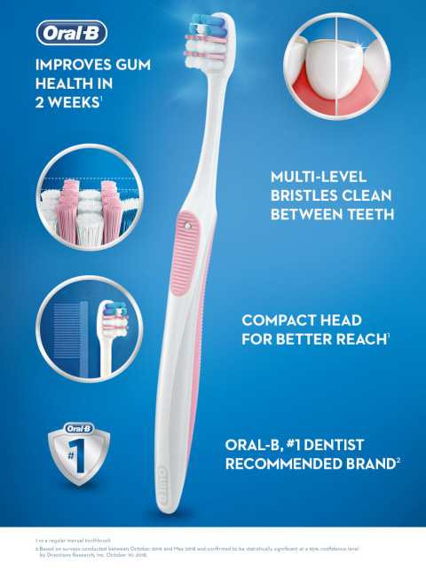 Oral-B Gum Care - Cepillo de dientes extra suave para dientes y encías  sensibles, cabeza pequeña compacta, paquete de 6