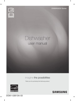 DW80N3030US Samsung 24 Front Control Dishwasher with 4 Wash Cycles and 3rd Rack Stainless Steel