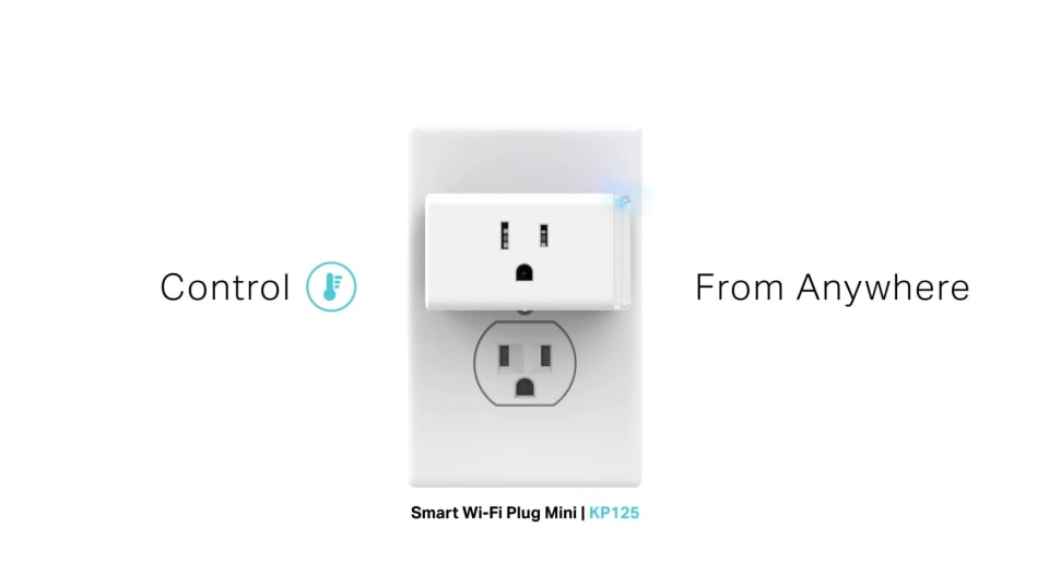 thumbnail video image 2 of TP-Link Kasa Smart Wi-Fi Plug Mini 2-pack | Works with Apple HomeKit | Amazon Alexa | Google Assistant | KP125P2, 2 of 8