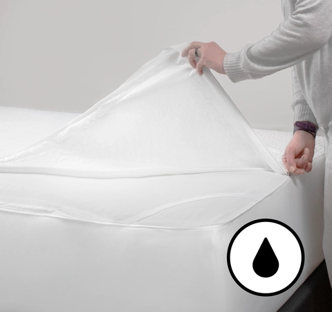 thumbnail interactive-video image 1 of Allerease Platinum Allergy Relief Zip-off Top Zippered Mattress Protector, Twin 1 of 14