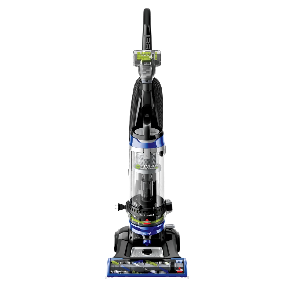 BISSELL CleanView Bagless Pet Upright Vacuum Cobalt Blue Black