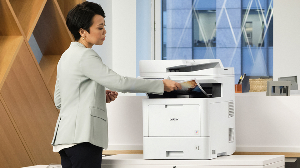 Brother MFC‐L9610CDN Enterprise Color Laser All‐in‐One Printer with Fast  Printing, Large Paper Capacity, and Advanced Security Features 