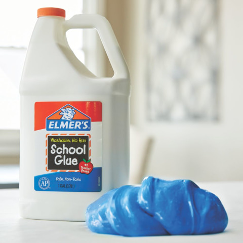Darice School Glue – 2-Pack 1 Gallon Craft Glue – Washable and Safe Liquid  Glue – No Run Formula Dries Clear – Multipurpose Glue for Slime, Paper