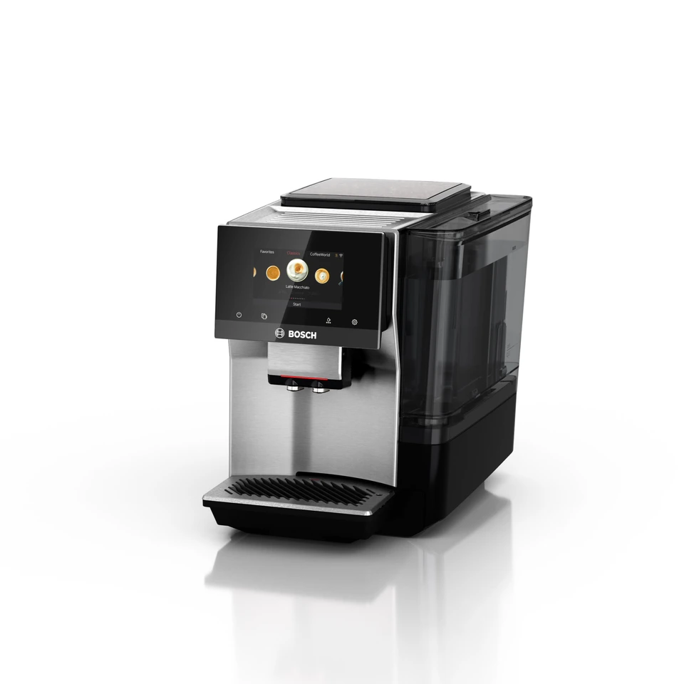 Bosch 800 Series Fully Automatic Espresso and Coffee Machine – 35 Drinks, Cold Brew, Double Cup, Milk Hose, Ceramic Grinder, Smart Features, in Black TPU60309 - Thumbnail 5