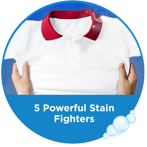 5-in-1 Stain Fighting Power