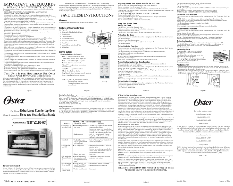 Oster ExtraLarge Convection Countertop Oven