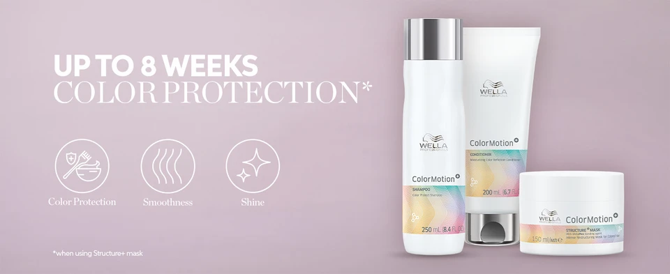 Up to 8 weeks of color protection when using the Color Motion Structure Mask