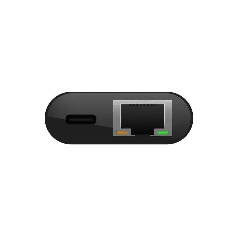 Belkin USB-C to Ethernet + Charge Adapter (USB-C TO GBE, 60W PD)