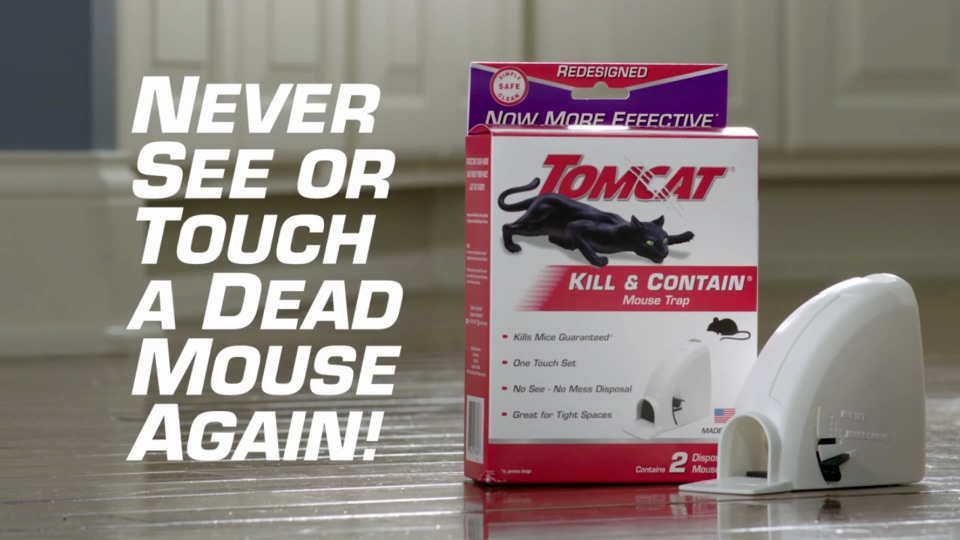 thumbnail video image 2 of Tomcat Kill & Contain Mouse Trap, Never See a Dead Rodent Again, 2 Traps, 2 of 11