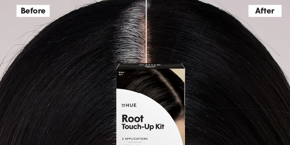 The Root Touch-Up Kit - Before &amp; After in Black | dpHUE