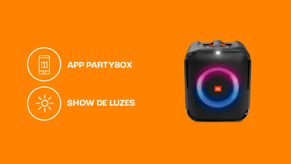 Caixa Amplificada JBL Party Box Encore Essential, 100W, Bluetooth