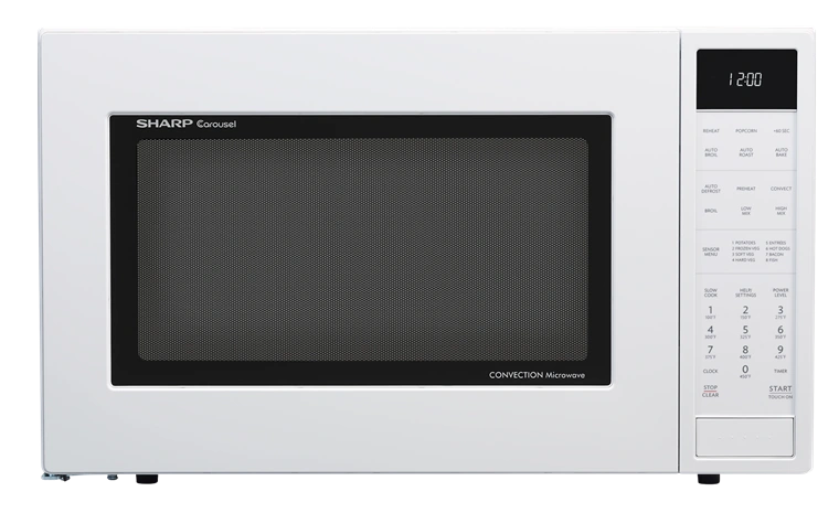 SMC1585BW 1.5 Cu Ft White Convection Microwave - Sharp
