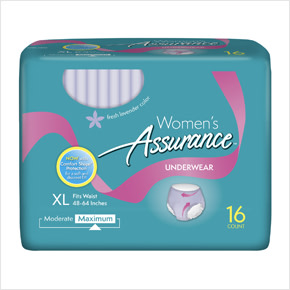 Assurance Unisex Incontinence Briefs with Tabs, Maximum Absorbency, XL (60  Count) 