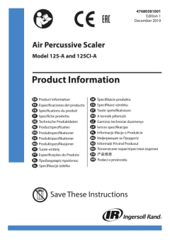 4,600 BPM Air Inline Needle Scaler