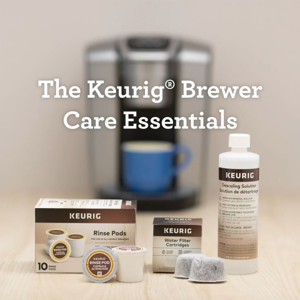 Keurig 3-Month Brewer Maintenance Kit Includes Descaling Solution, Water  Filter Cartridges & Rinse Pods, Compatible Classic/1.0 & 2.0 K-Cup Coffee