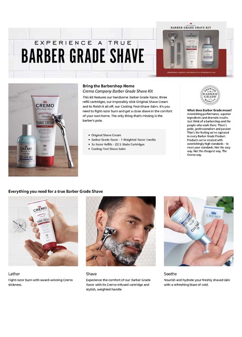 Cremo Barber Grade Razor Refills