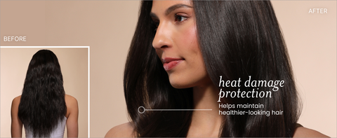 heat damage protection for healthier looking hair
