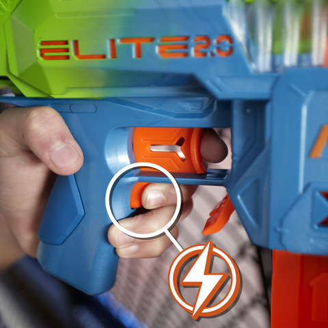 Nerf Elite 2.0 - Lançador Double Punch 50 dardos Nerf Elite, 2 clipes de 10  dardos (F6363) - Cupões Tá Fixe