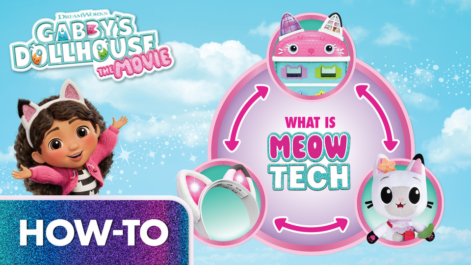 thumbnail video image 2 of Gabby's Dollhouse: The Movie, Meow-mazing Interactive Pandy Paws Plush with Accessories for Kids 3+, 2 of 8