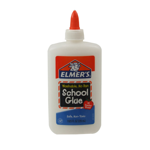 Elmer's Washable School Glue - 1.25 oz - Fabric, Wood, Cardboard