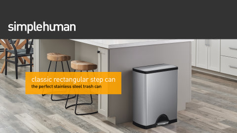 simplehuman 50 Liter / 13 Gallon Semi-Round Kitchen Step Trash Can -  furniture - by owner - sale - craigslist