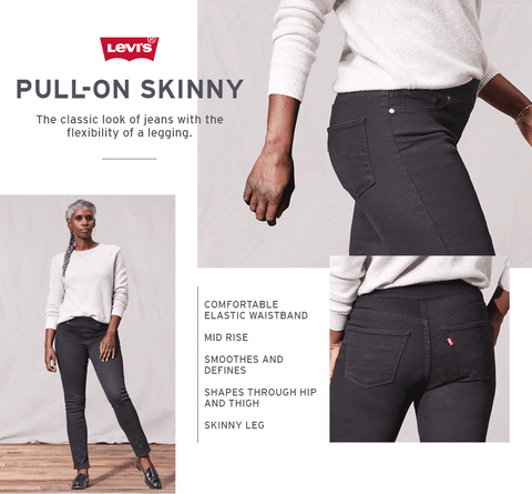 levis womens pull on jeans