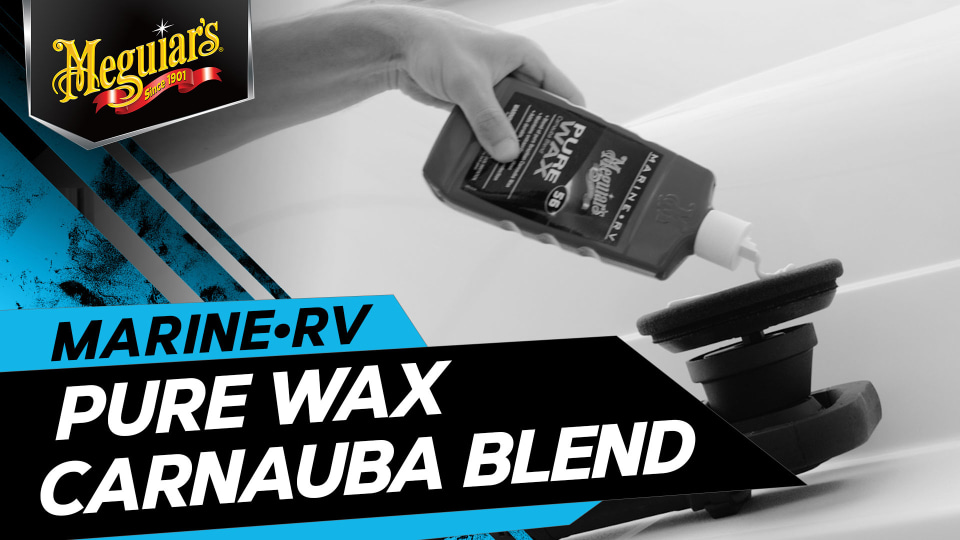thumbnail video image 2 of Meguiar's M56 Marine/RV Pure Wax Carnauba Blend - Marine Wax for High-Gloss Protection, M5616, 16 Oz, 2 of 8
