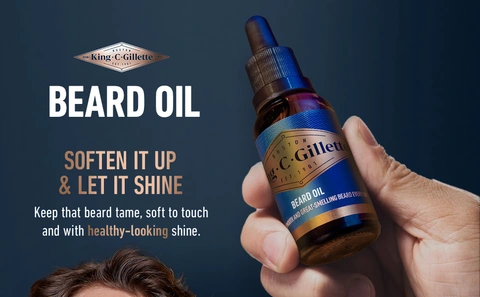 Beard oil soften it up and let it shine keep that beard tame soft to touch and with healthy-looking shine